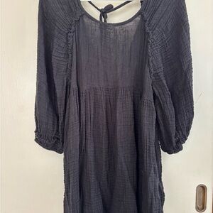 Free People Charcoal Textured Dress